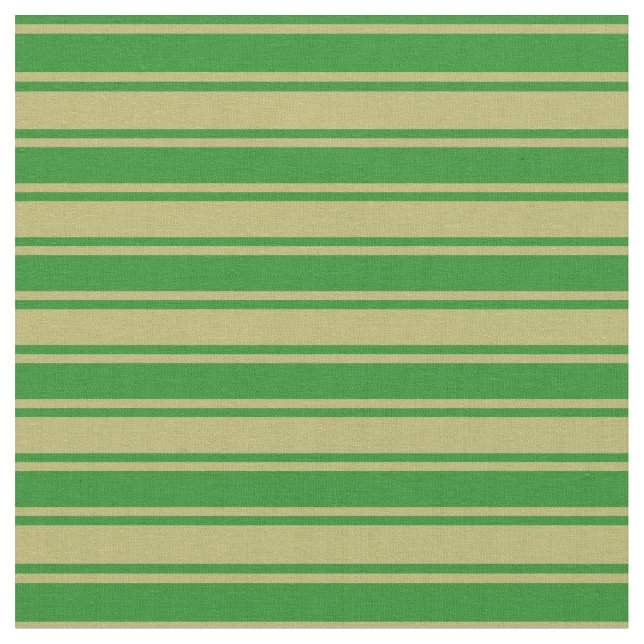 Dark Khaki & Forest Green Stripes/Lines Pattern Fabric (Close Up)