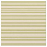 [ Thumbnail: Dark Khaki & Tan Colored Stripes/Lines Pattern Fabric ]