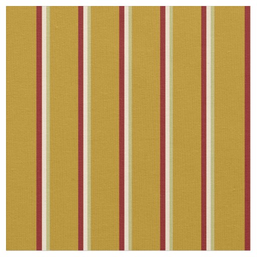 Dark Khaki, Tan, Maroon, and Dark Goldenrod Lines Fabric