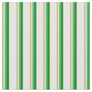 Dark Khaki, Tan, Sea Green, Green & White Colored Fabric