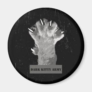 Dark Kitty Army Magnet