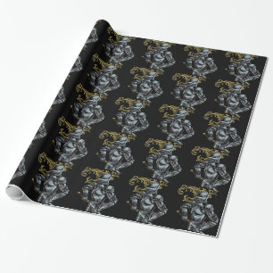 Dark Knight Armor Wrapping Paper