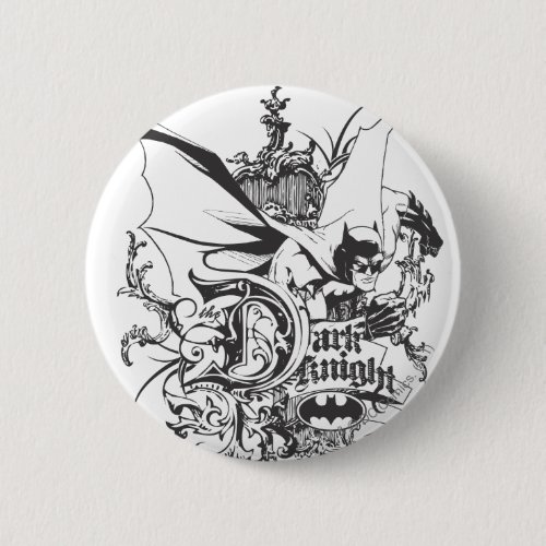 Dark Knight Logo Detailed Button