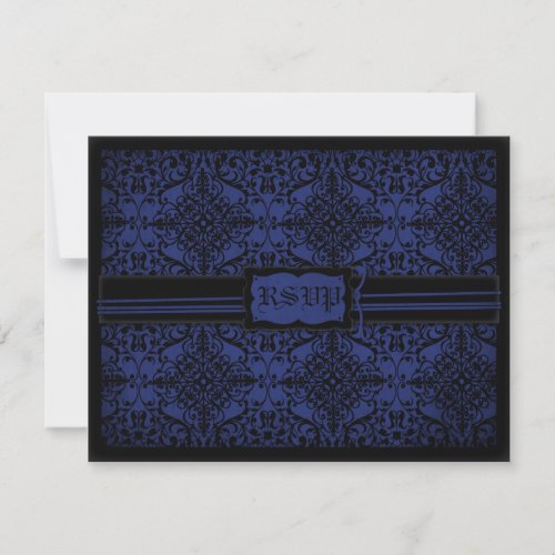 Dark Knight Wedding RSVP Card D