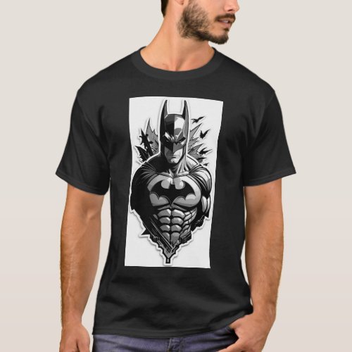 Dark Knights Emblem Unleash Your Inner Hero  T_Shirt