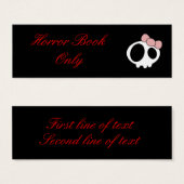 Dark Lady Bookmark (Front & Back)