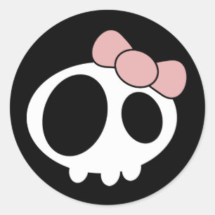 Dark Lady Classic Round Sticker