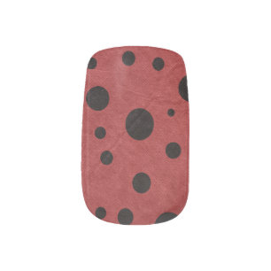Dark Ladybug Minx Nail Art Decals