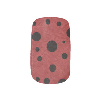 Dark Ladybug Minx Nail Art Decals