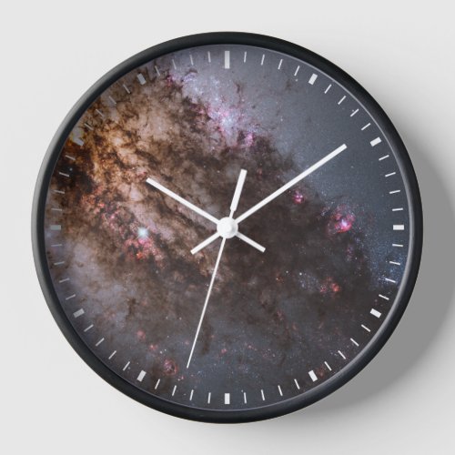 Dark Lanes Of Dust Crisscross Centaurus A Galaxy Clock