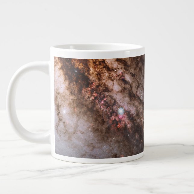 Dark Lanes Of Dust Crisscross Centaurus A Galaxy. Giant Coffee Mug (Left)