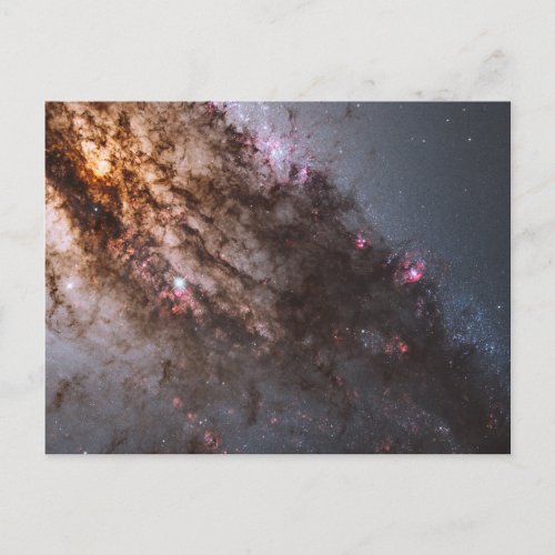 Dark Lanes Of Dust Crisscross Centaurus A Galaxy Postcard