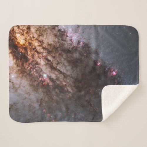 Dark Lanes Of Dust Crisscross Centaurus A Galaxy Sherpa Blanket