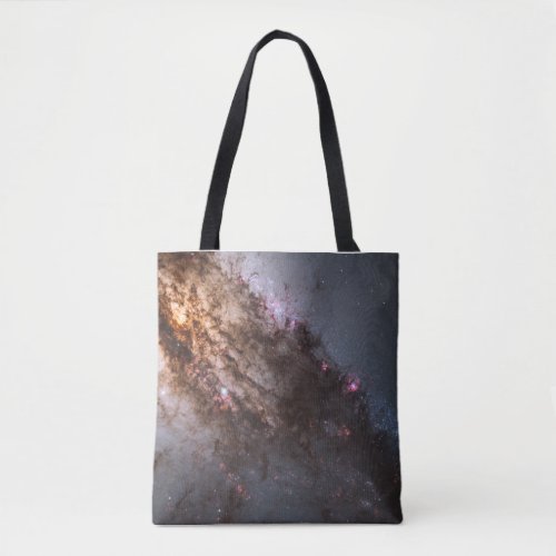 Dark Lanes Of Dust Crisscross Centaurus A Galaxy Tote Bag