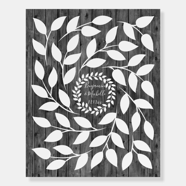 Dark Laurel - 50 Signature FoamBoard Guest Book  Foam Board (Front)