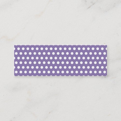 Dark Lavender with White Polka Dots Business Card