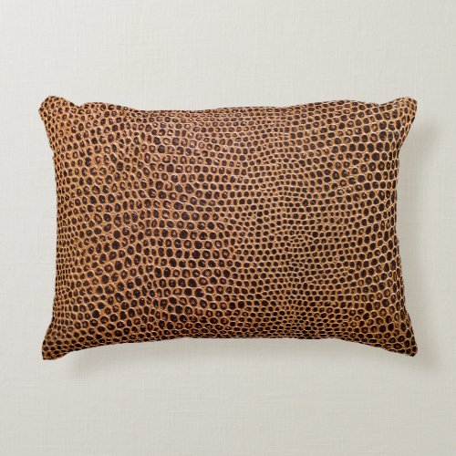 dark leather background accent pillow