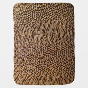 Dark Leather: Elegant Simple Background Baby Blanket