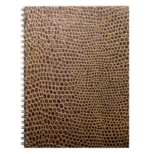 Dark Leather: Elegant Simple Background Notebook