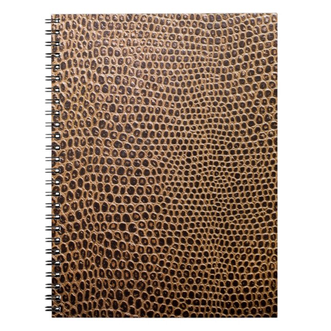 Dark Leather: Elegant Simple Background Notebook (Front)