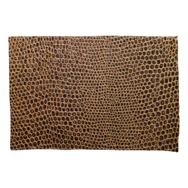 Dark Leather: Elegant Simple Background Pillow Case (Front)