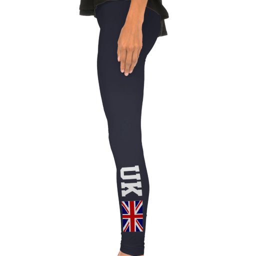 Dark leggings with British flag | Union Jack | Zazzle