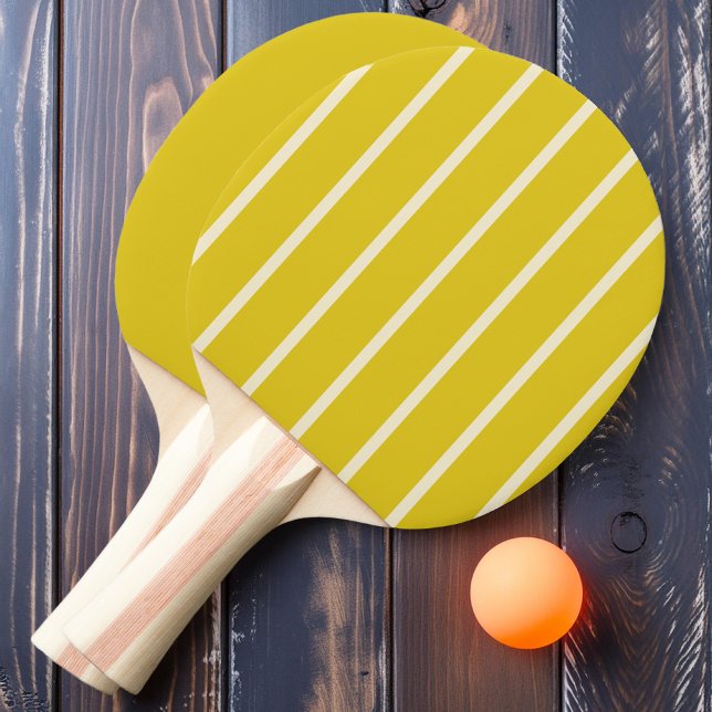 Dark Lemon Striping and Solid  Ping Pong Paddle (Creator Uploaded)