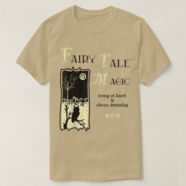 Dark Light Academia Aesthetic Magical Young Heart  T-Shirt (Design Front)