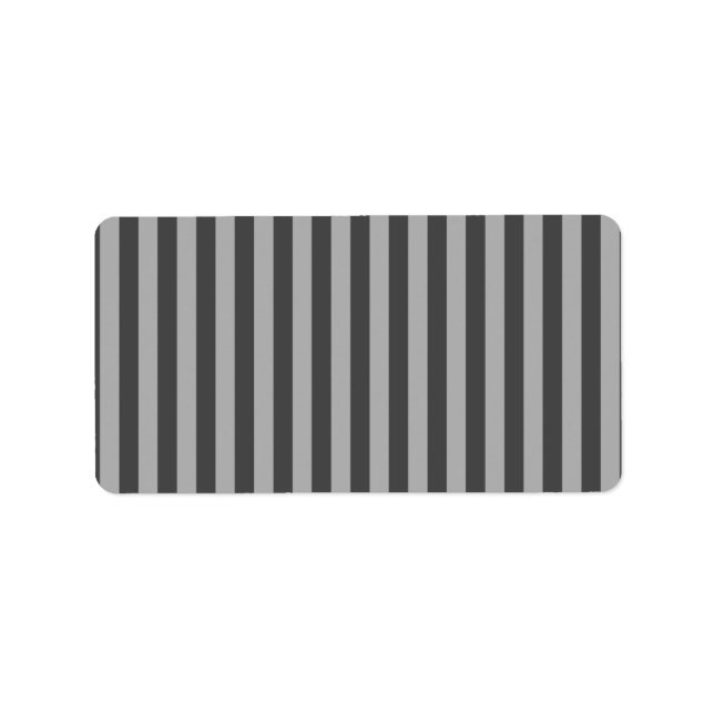 Dark Light Gray Vertical Lines Geometric Stripes Label (Front)