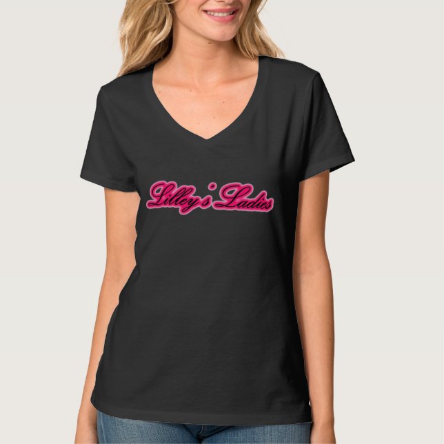 Dark Lilley's Ladies shirt w/ pink (Front)