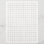 Dark line grid, graph paper letterhead (Front)