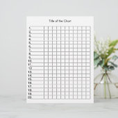 Dark line grid with numbers graph paper letterhead (Standing Front)