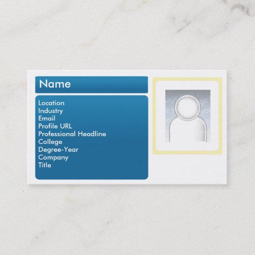 Customizable Dark LinkedIn - Business Business Card
