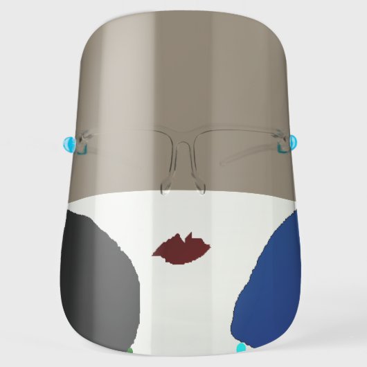 Dark Lipstick Face Shield (Front)