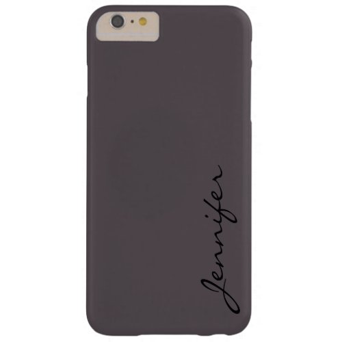 Dark liver color background barely there iPhone 6 plus case