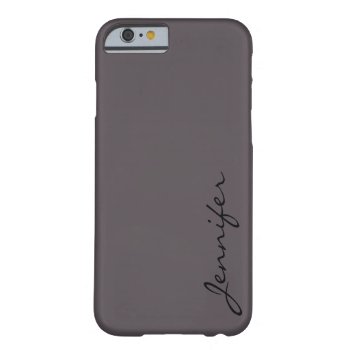 Dark Liver Color Background Barely There Iphone 6 Case by NhanNgo at Zazzle