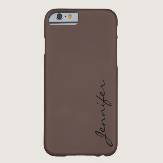 Dark liver (horses) color background barely there iPhone 6 case