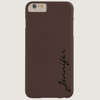 Dark liver (horses) color background barely there iPhone 6 plus case