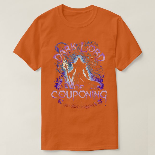 Dark Lord Of Couponing T-Shirt (Design Front)