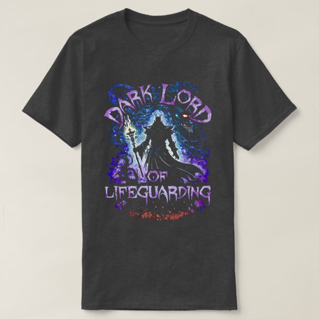 Dark Lord Of Lifeguarding T-Shirt (Design Front)