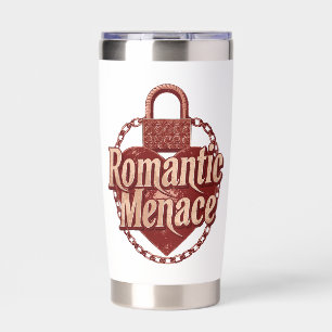 Dark Love Quote with Chains and Heart Insulated Tumbler