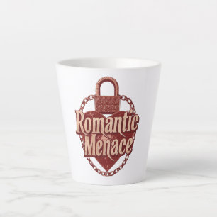 Dark Love Quote with Chains and Heart Latte Mug