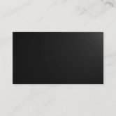 Chessboard Black Light Gray with Monogram Modern Business Card