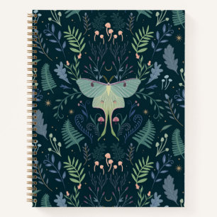 Dark Luna Moth Botanical Journal