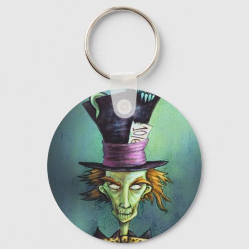 Dark Mad Hatter from Alice in Wonderland Keychain