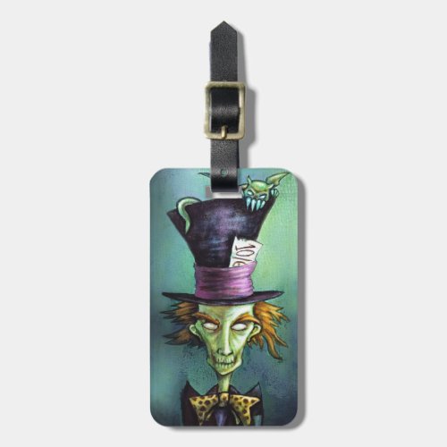 Dark Mad Hatter from Alice in Wonderland Luggage Tag