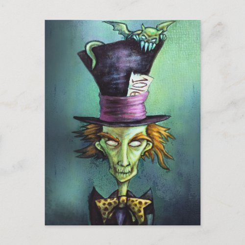 Dark Mad Hatter from Alice in Wonderland Postcard