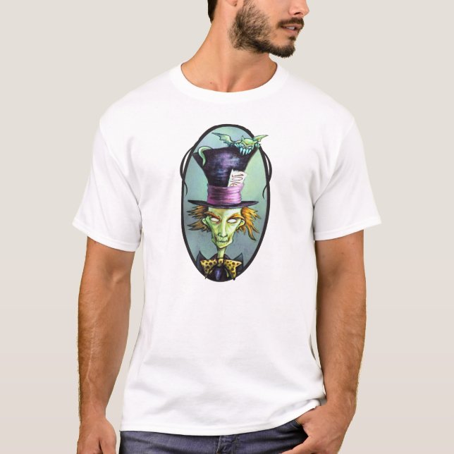 Dark Mad Hatter from Alice in Wonderland T-Shirt (Front)