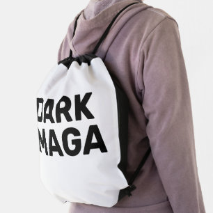 Dark Maga Funny Halloween Trump 2024 Drawstring Bag