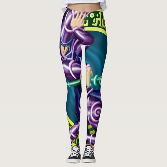Dark Magician Anime Leggings – Yu-Gi-Oh! Athletic  (Front)